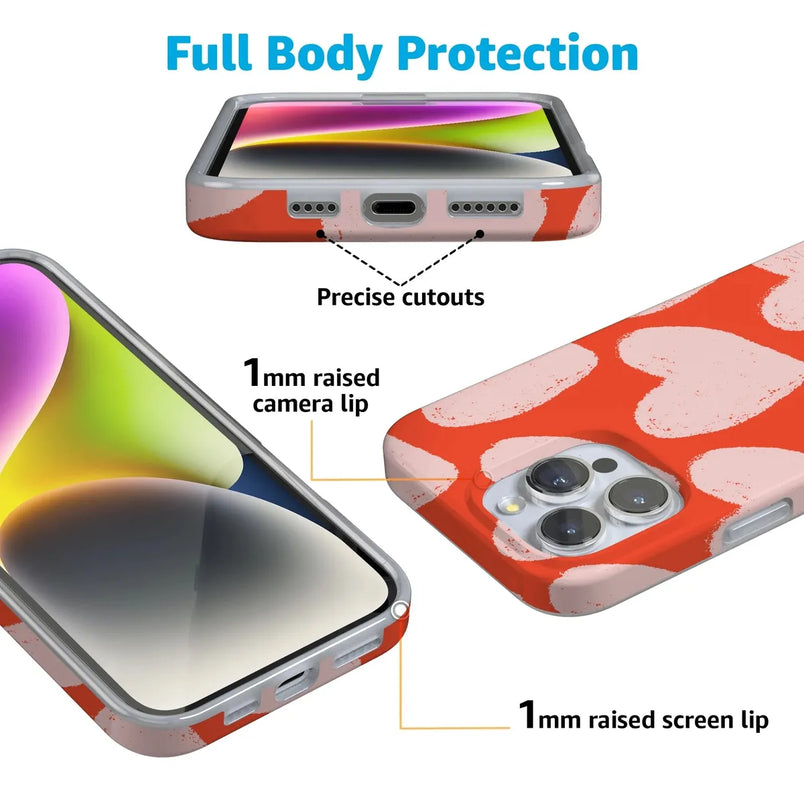 Love You More | Heart Doodle Case Phone Case Casetry 