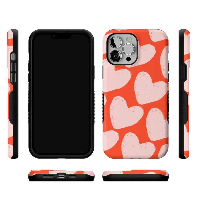 Love You More | Heart Doodle Case Phone Case Casetry 