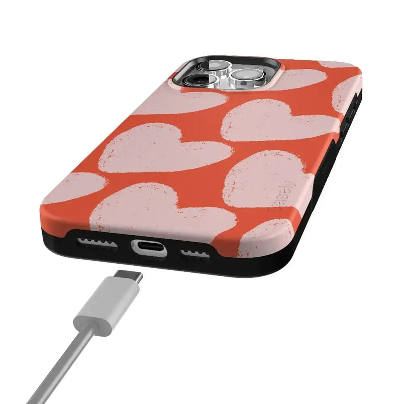 Love You More | Heart Doodle Case Phone Case Casetry 