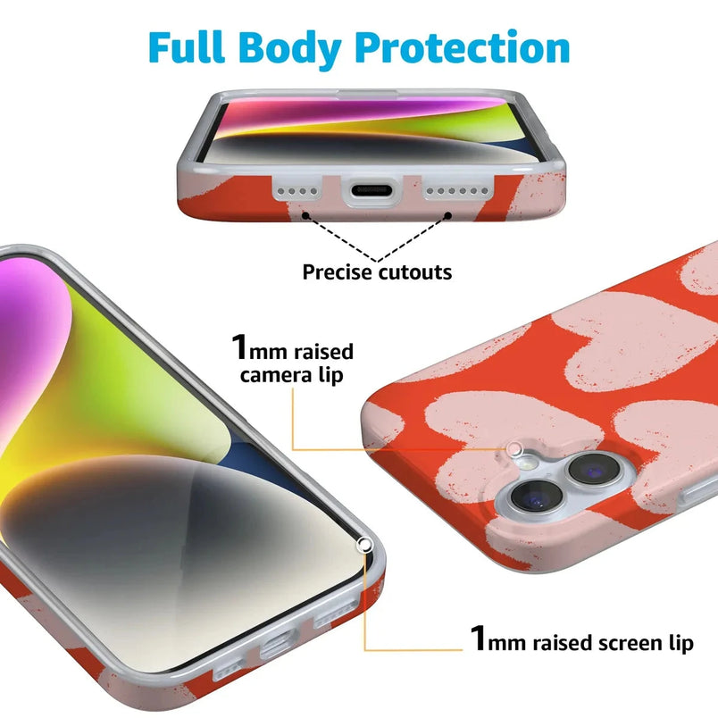 Love You More | Heart Doodle Case Phone Case Casetry 