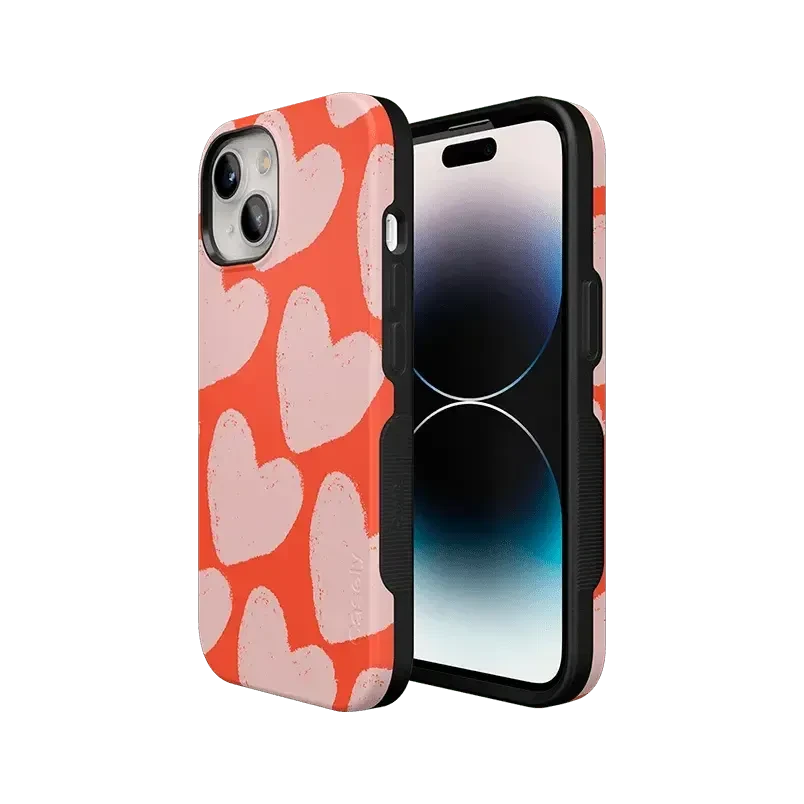 Love You More | Heart Doodle Case Phone Case Casetry 