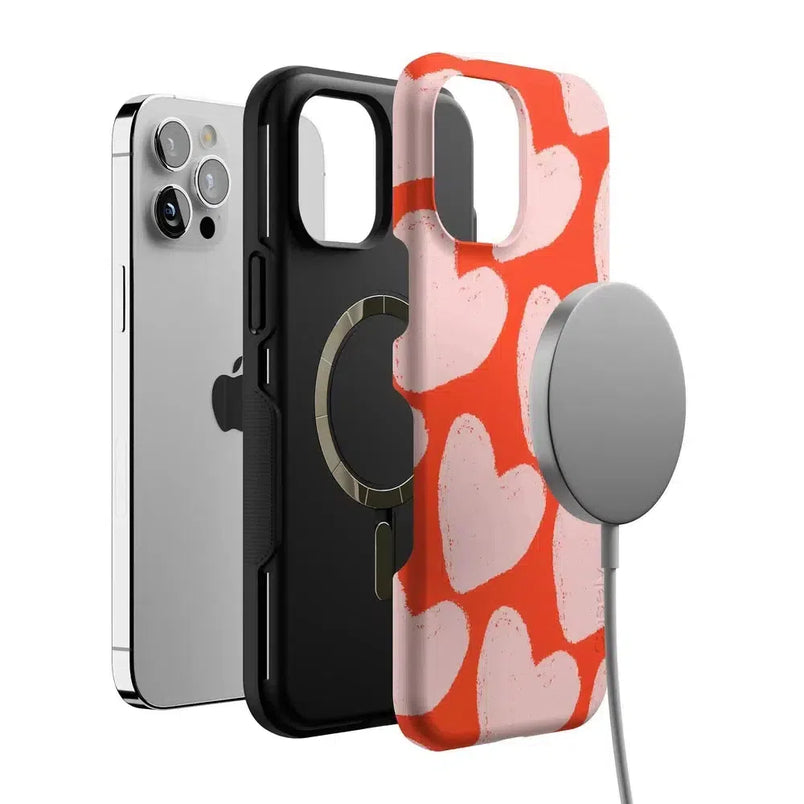 Love You More | Heart Doodle Case Phone Case Casetry 