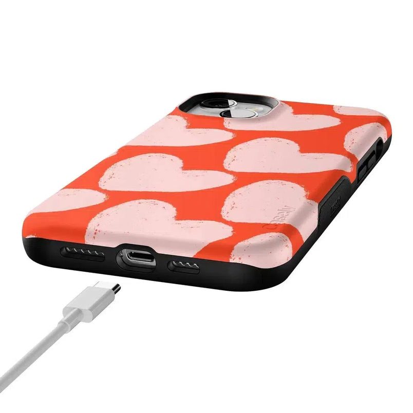 Love You More | Heart Doodle Case Phone Case Casetry 