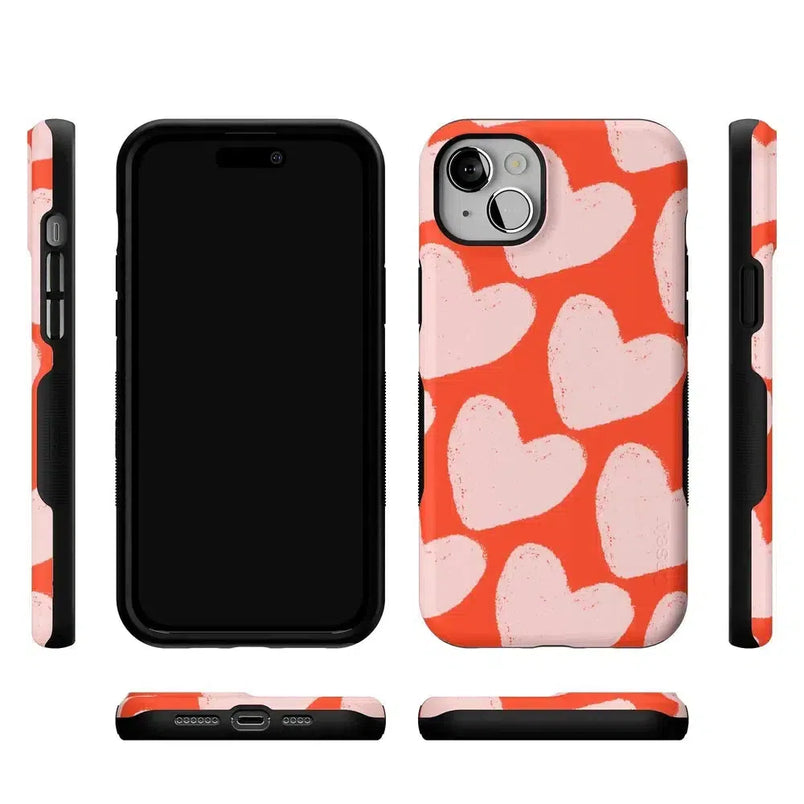 Love You More | Heart Doodle Case Phone Case Casetry 