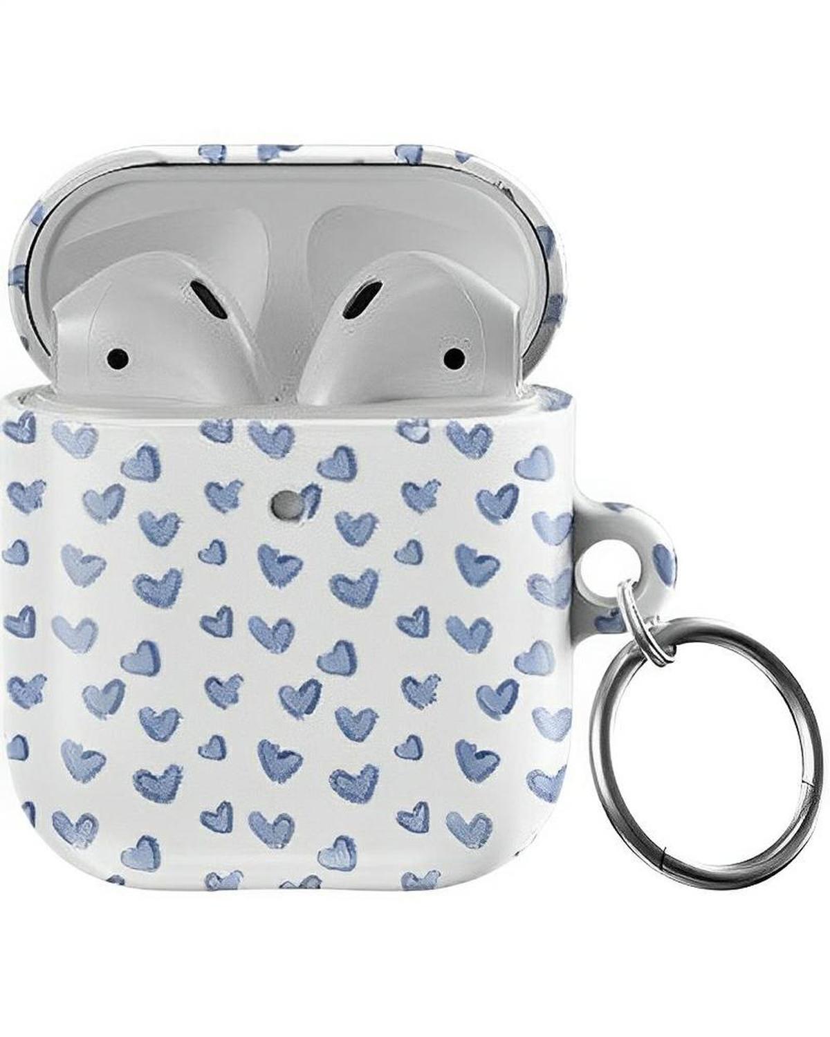 Lovebug Blue Hearts AirPods Case - Thumbnail 5