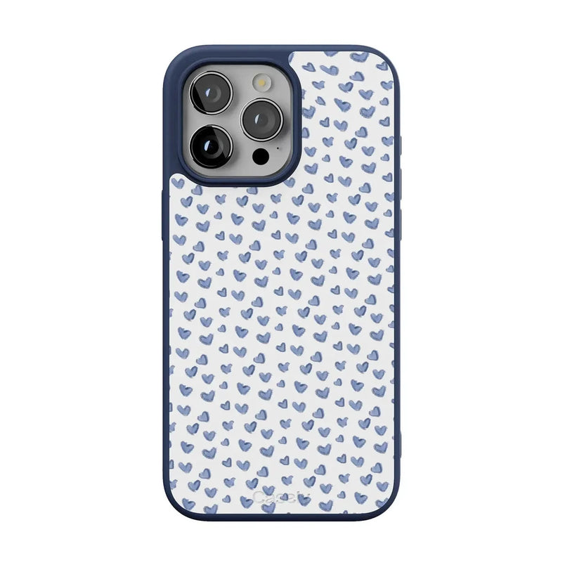 Lovebug | Blue Hearts Case Phone Case get.casely Align + MagSafe® iPhone 15 Pro Max 
