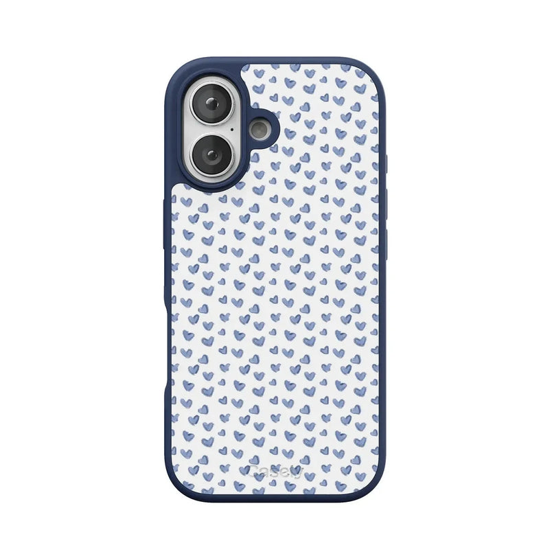 Lovebug | Blue Hearts Case Phone Case get.casely Align + MagSafe® iPhone 17 