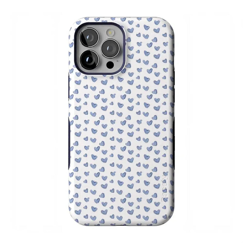 Lovebug | Blue Hearts Case Phone Case Casetry Bold Flex + MagSafe® iPhone 13 Pro Max