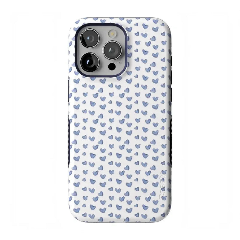 Lovebug | Blue Hearts Case Phone Case Casetry Bold Flex + MagSafe® iPhone 15 Pro Max 