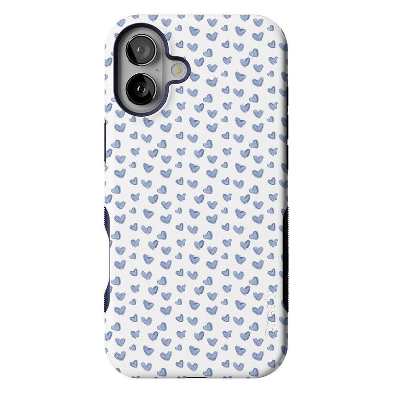 Lovebug | Blue Hearts Case Phone Case Casetry Bold + MagSafe® iPhone 16 Plus