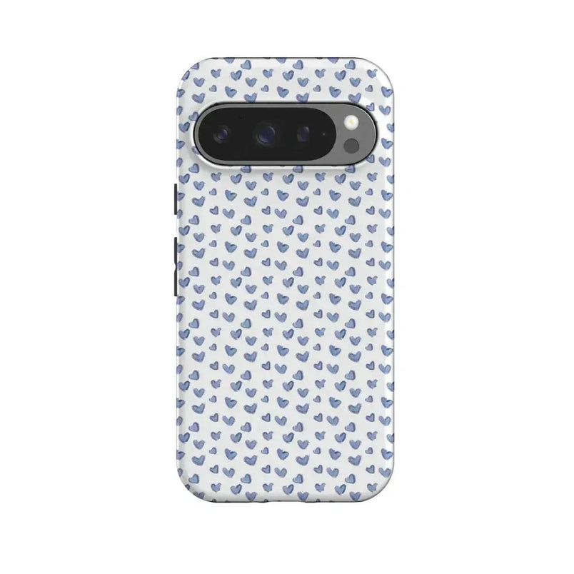 Lovebug | Blue Hearts Case Phone Case Casetry Essential + MagSafe® Google Pixel 10 Pro 