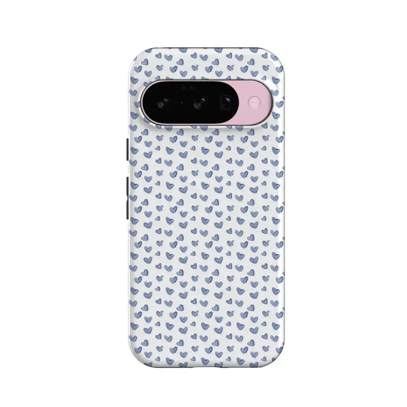 Lovebug | Blue Hearts Case Phone Case Casetry Essential + MagSafe® Google Pixel 10 