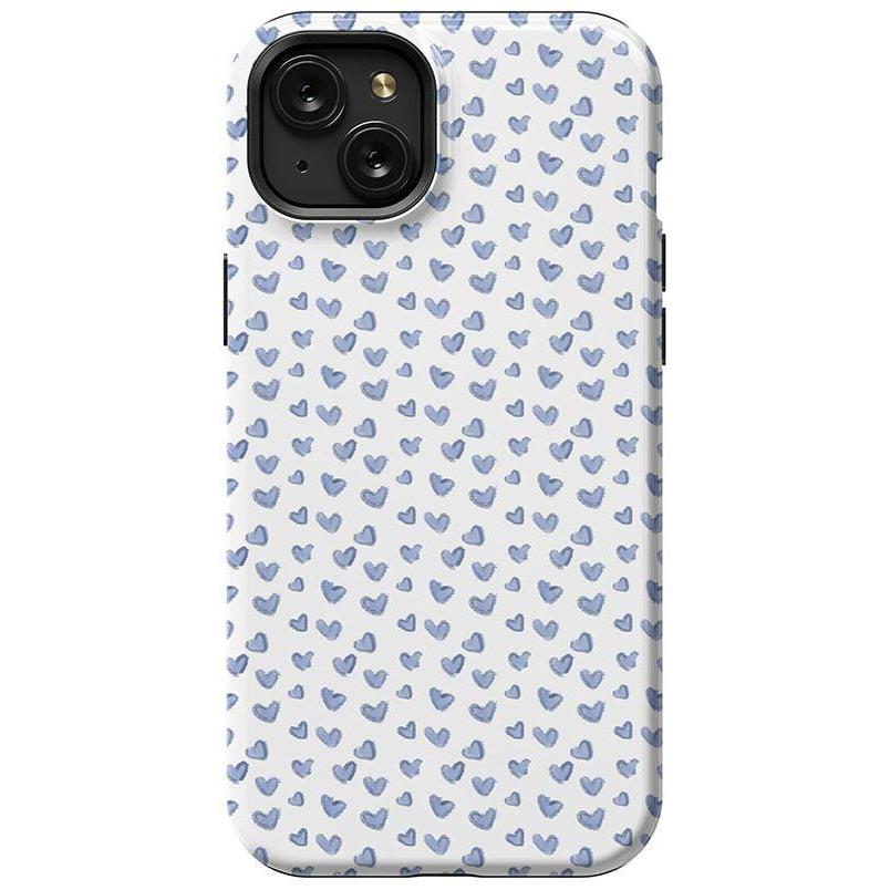 The Valentine's Collection | Blue Heart Case Phone Case Casetry Essential + MagSafe® iPhone 15 Plus