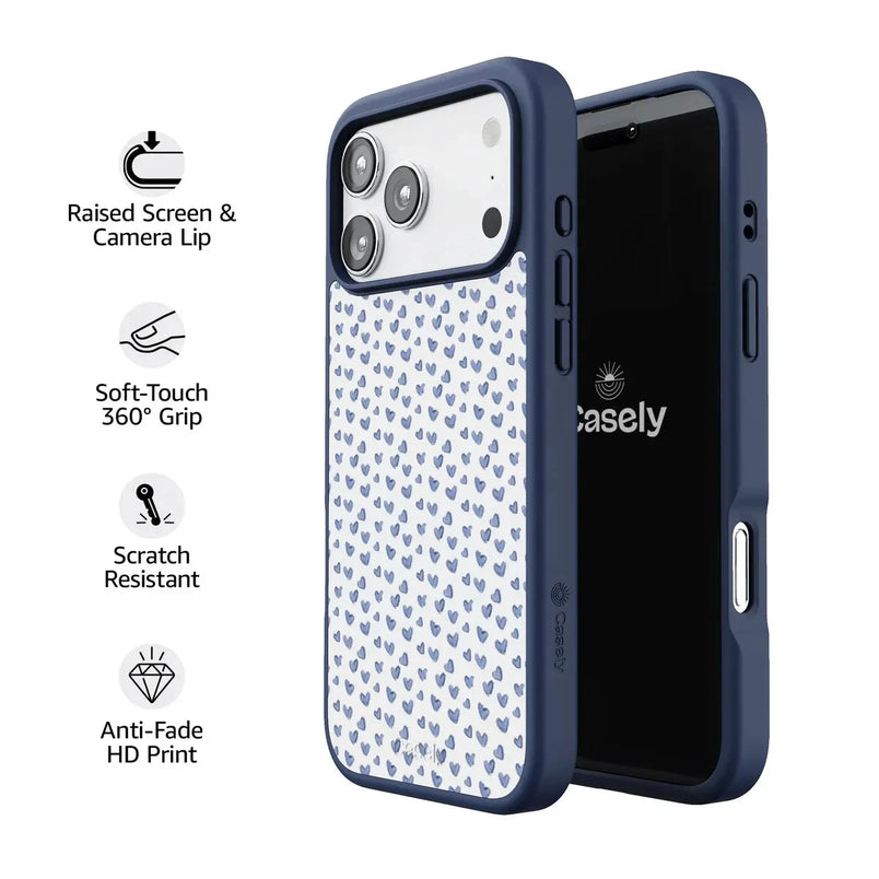 Lovebug | Blue Hearts Case Phone Case get.casely 