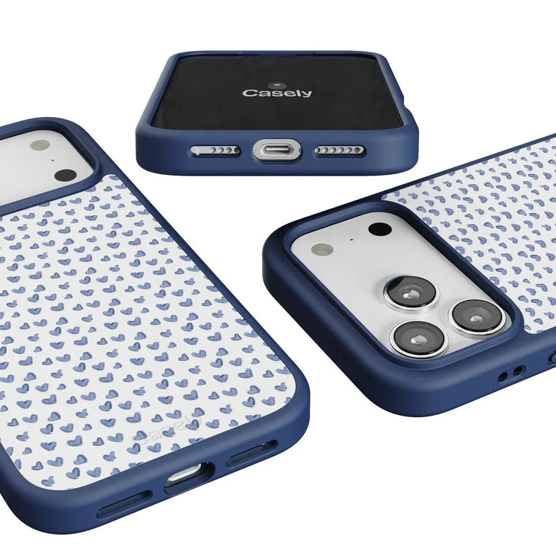 Lovebug | Blue Hearts Case Phone Case get.casely 