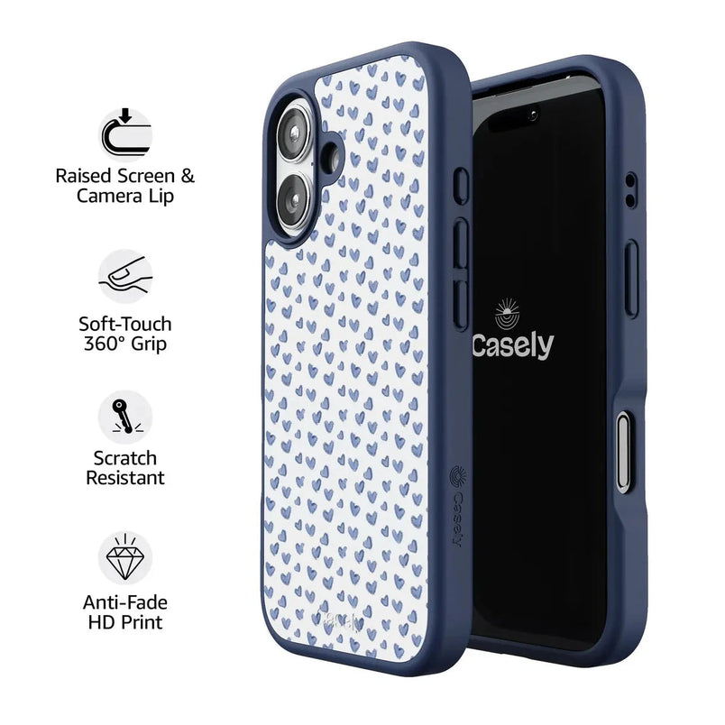 Lovebug | Blue Hearts Case Phone Case get.casely 