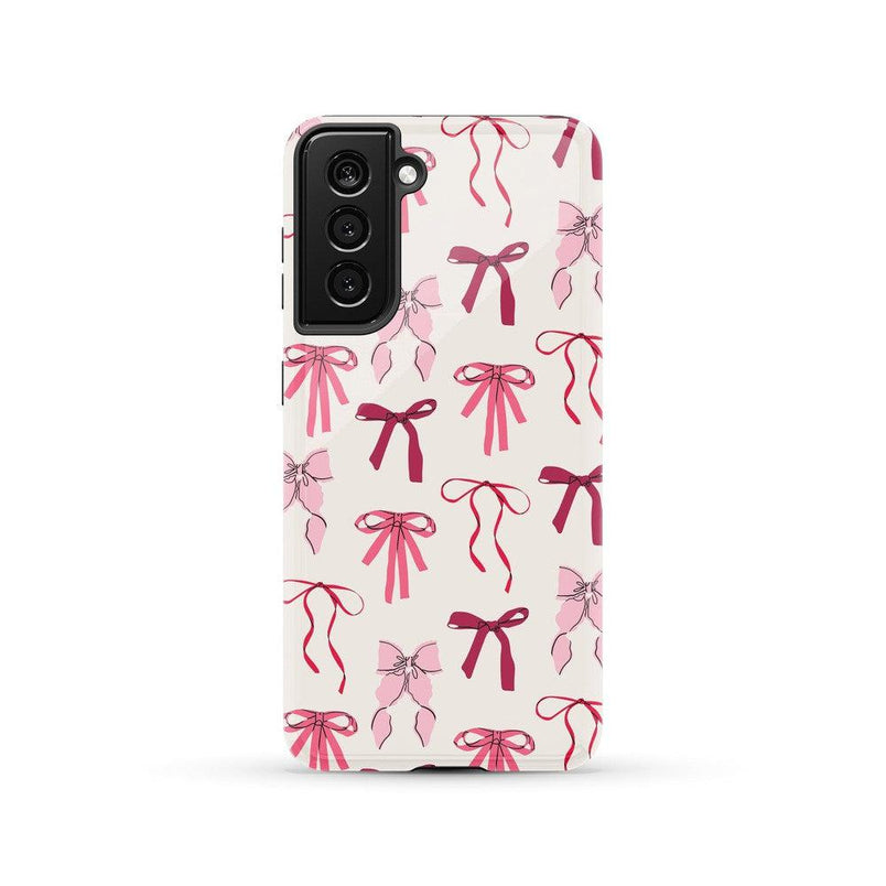 Lover Girlie | Pink Bows Case Phone Case Casetry Essential Galaxy S21