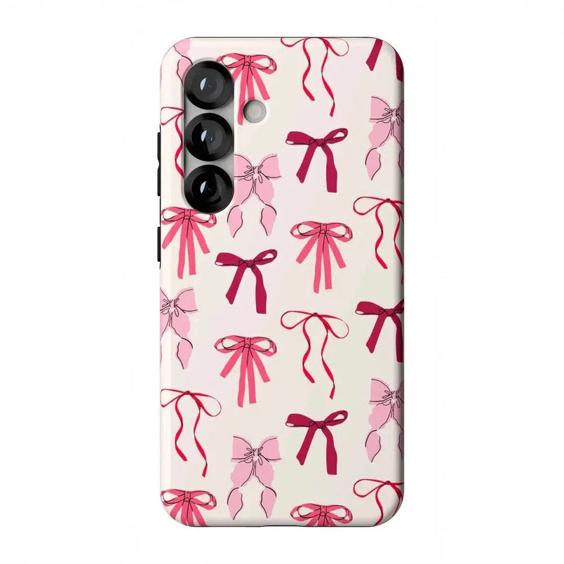 Lover Girlie | Pink Bows Case Phone Case Casetry Essential + MagSafe® Galaxy S25