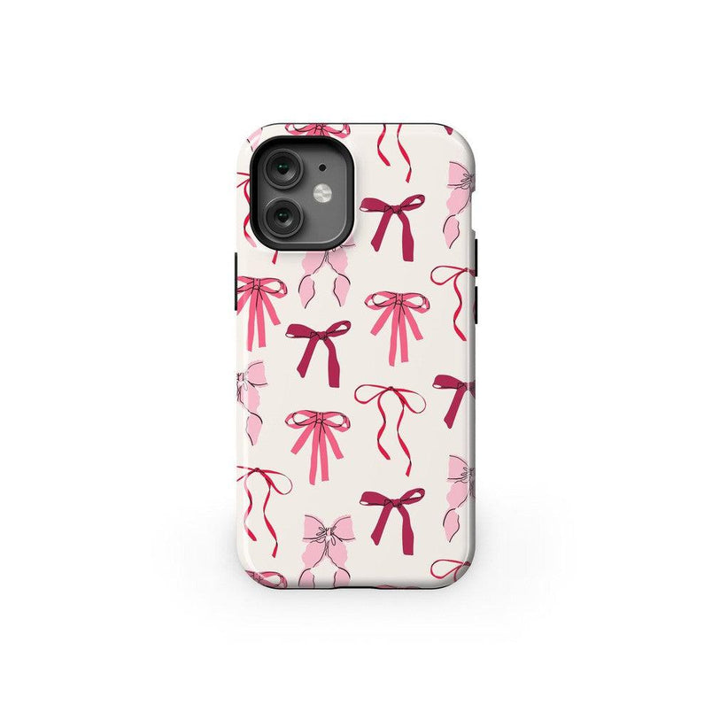 Lover Girlie | Pink Bows Case Phone Case Casetry Essential + MagSafe® iPhone 12 Mini