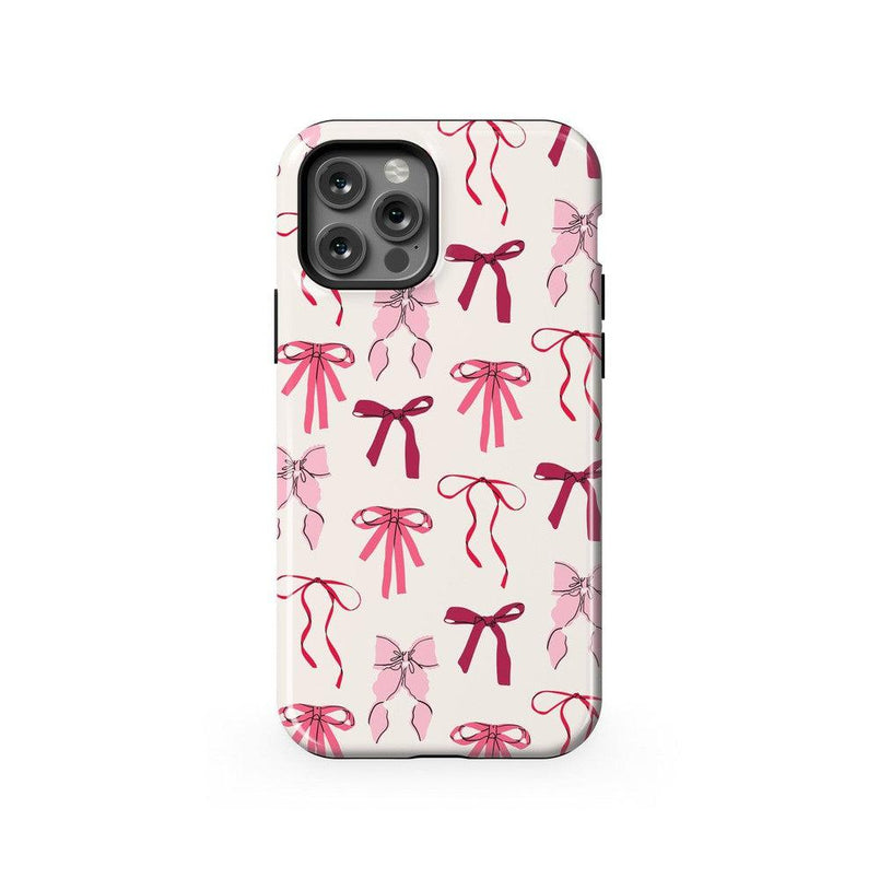 Lover Girlie | Pink Bows Case Phone Case Casetry Essential + MagSafe® iPhone 12 Pro