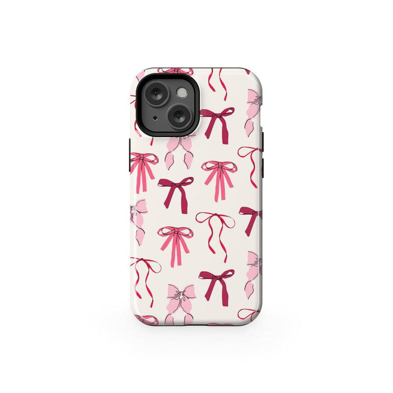 Lover Girlie | Pink Bows Case Phone Case Casetry Essential + MagSafe® iPhone 13 Mini