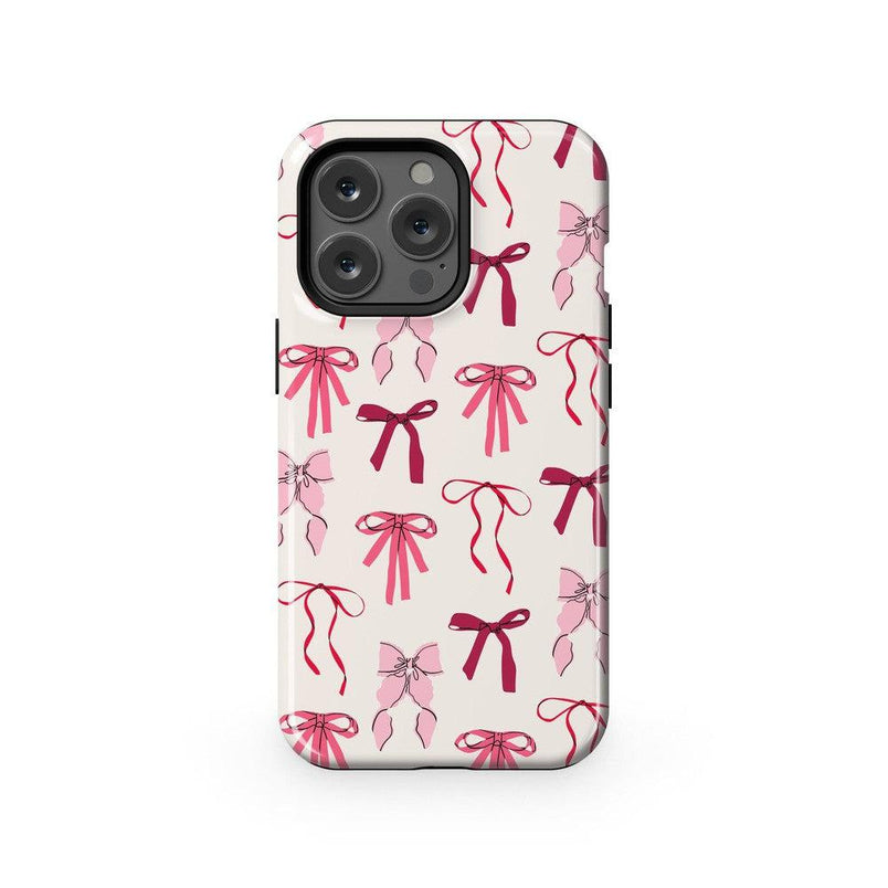 Lover Girlie | Pink Bows Case Phone Case Casetry Essential + MagSafe® iPhone 13 Pro
