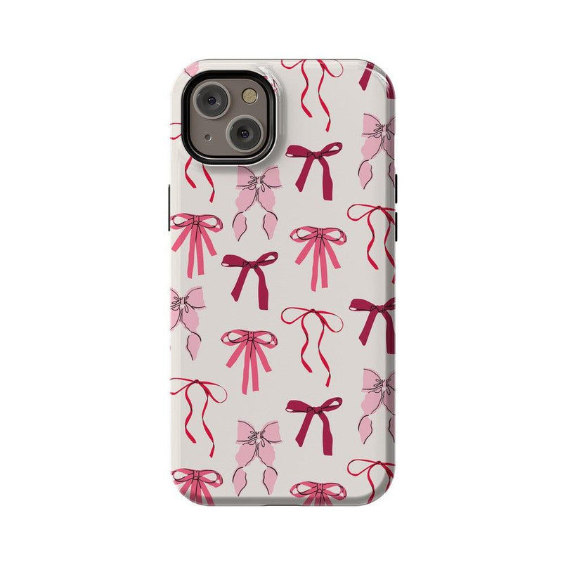 Lover Girlie | Pink Bows Case Phone Case Casetry Essential + MagSafe® iPhone 14 Plus