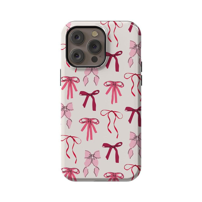 Lover Girlie | Pink Bows Case Phone Case Casetry Essential + MagSafe® iPhone 14 Pro Max