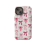 Lover Girlie | Pink Bows Case Phone Case Casetry Essential + MagSafe® iPhone 14