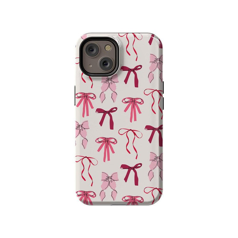 Lover Girlie | Pink Bows Case Phone Case Casetry Essential + MagSafe® iPhone 14