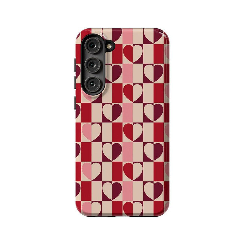 Love's a Game | Retro Hearts Case Phone Case Casetry Essential Galaxy S23 Plus