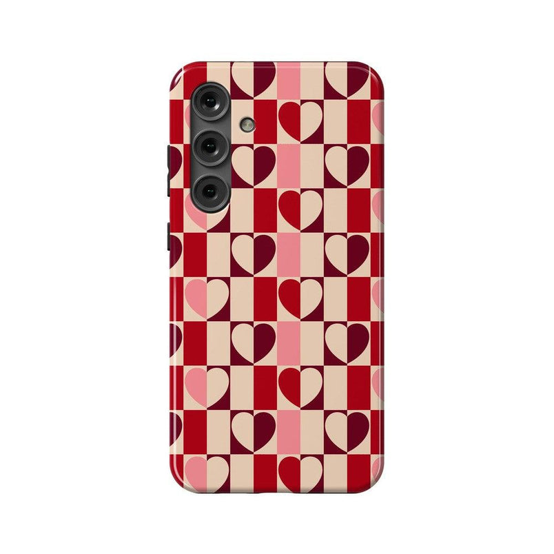 Love's a Game | Retro Hearts Case Phone Case Casetry Essential Galaxy S24 Plus