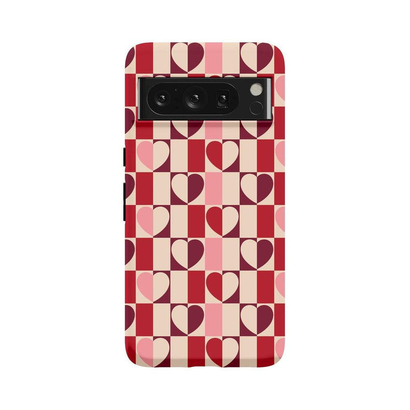 Love's a Game | Retro Hearts Case Phone Case Casetry Essential Google Pixel 9