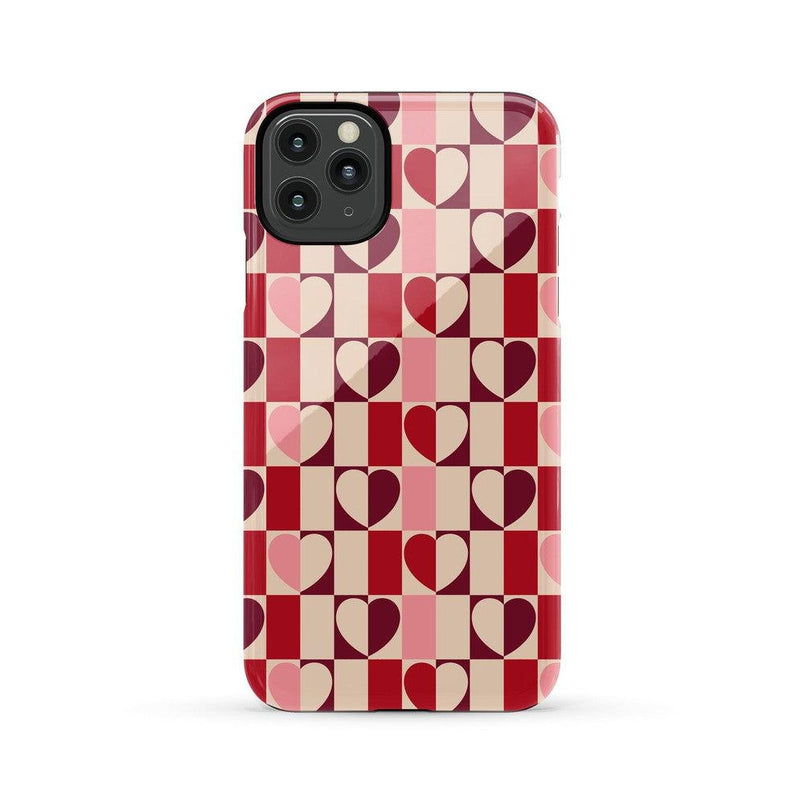 Love's a Game | Retro Hearts Case Phone Case Casetry Essential iPhone 11 Pro Max