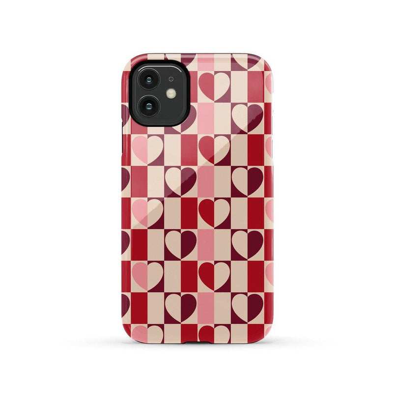 Love's a Game | Retro Hearts Case Phone Case Casetry Essential iPhone 11