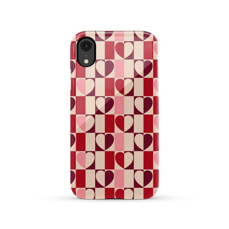 Love's a Game | Retro Hearts Case Phone Case Casetry Essential iPhone XR 