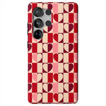 Love's a Game | Retro Hearts Case Phone Case Casetry Essential + MagSafe® Galaxy S25 Ultra