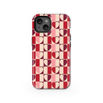 Love's a Game | Retro Hearts Case Phone Case Casetry Essential + MagSafe® iPhone 13