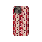 Love's a Game | Retro Hearts Case Phone Case Casetry Essential + MagSafe® iPhone 14