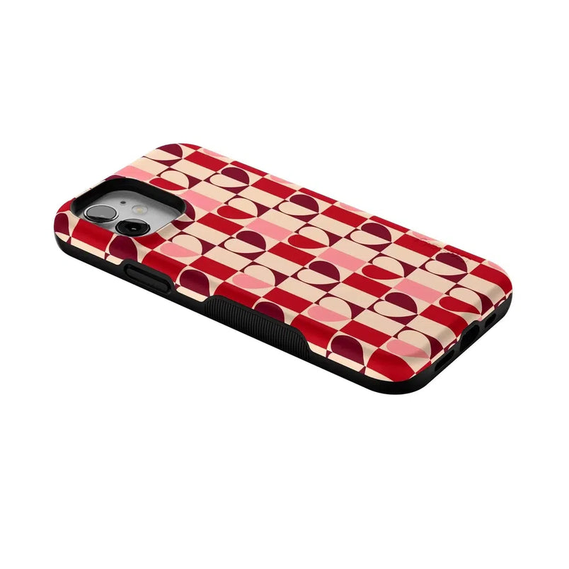 Love's a Game | Retro Hearts Case Phone Case Casetry 