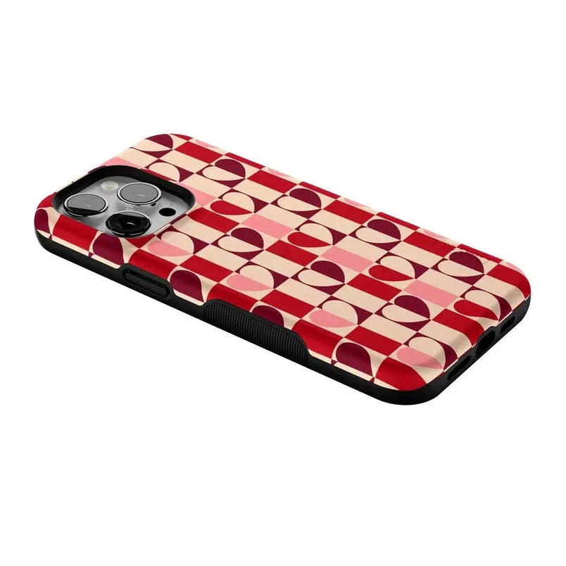 Love's a Game | Retro Hearts Case Phone Case Casetry 