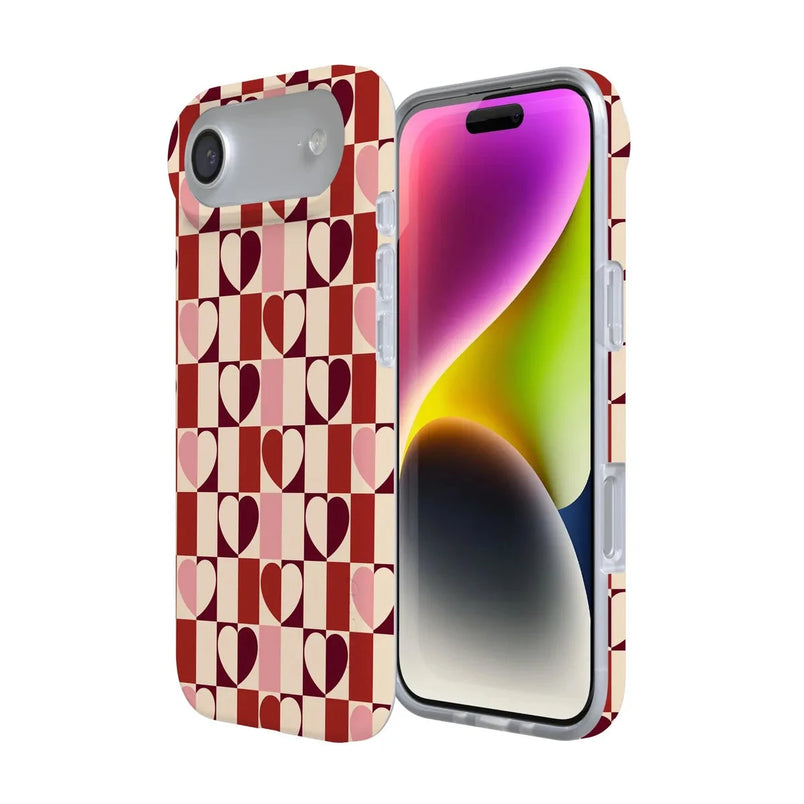 Love's a Game | Retro Hearts Case Phone Case Casetry 