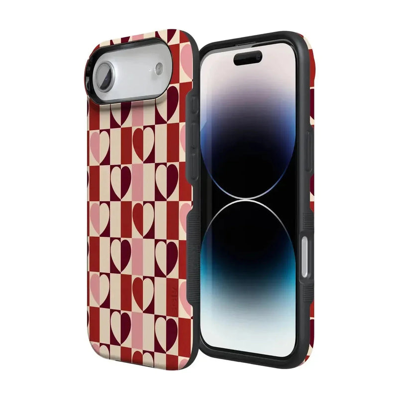 Love's a Game | Retro Hearts Case Phone Case Casetry 