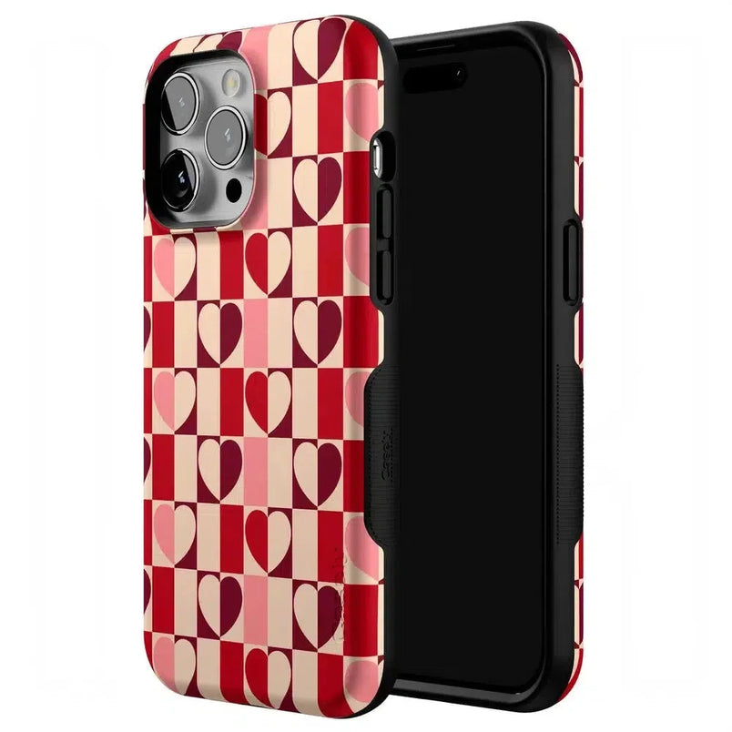 Love's a Game | Retro Hearts Case Phone Case Casetry 