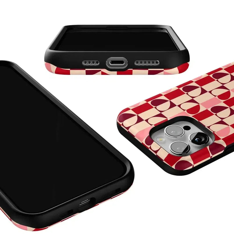 Love's a Game | Retro Hearts Case Phone Case Casetry 