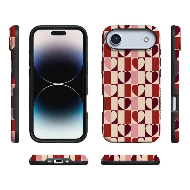 Love's a Game | Retro Hearts Case Phone Case Casetry 
