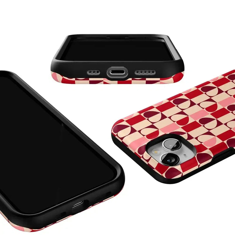 Love's a Game | Retro Hearts Case Phone Case Casetry 
