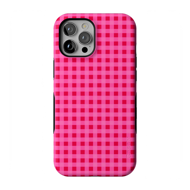 Sweet Jam | Hot Pink Gingham Case - iPhone 12 Pro