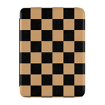 Fit Check | Black & Brown Checkerboard Kindle Case | Casely