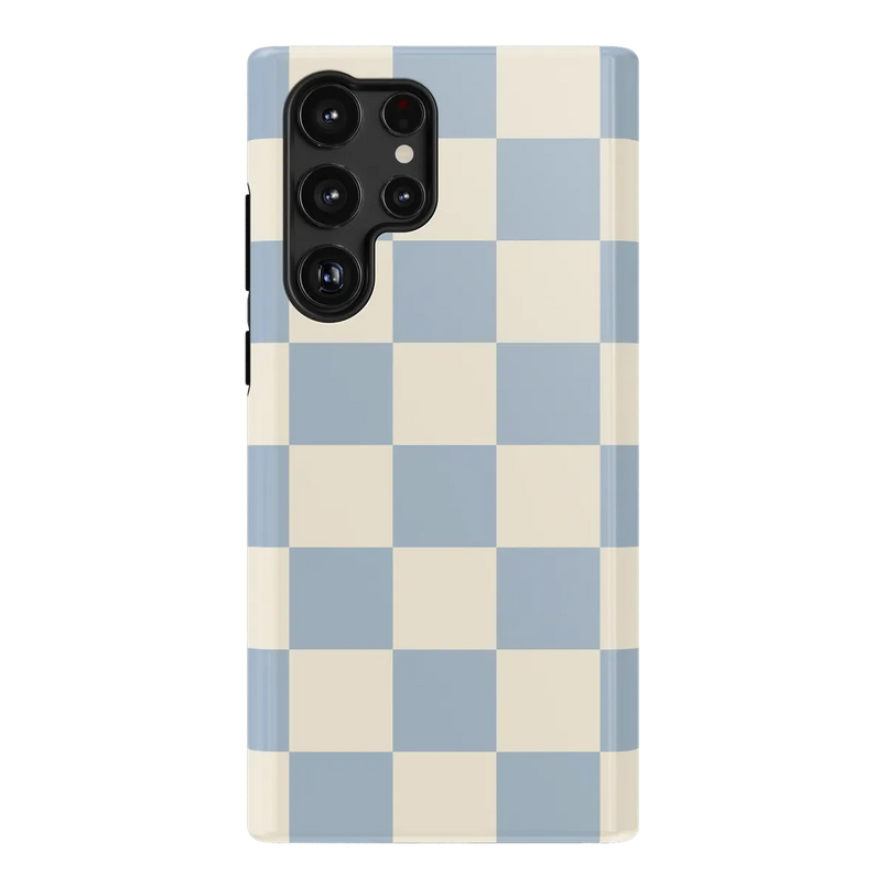 Fit Check | Light Blue Checkerboard Case - Galaxy S22 Ultra